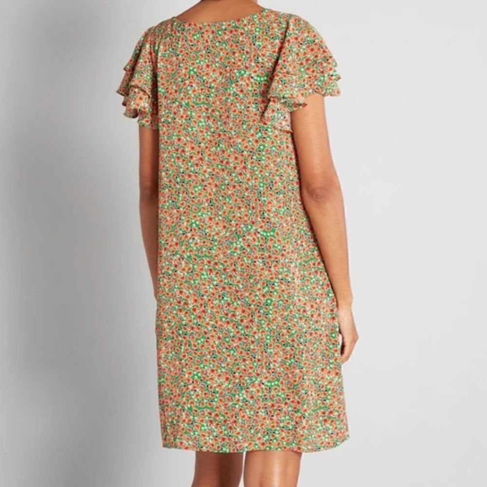 Molly Bracken Poised for Poppies in Green Dress Size L - Picture 2 of 7